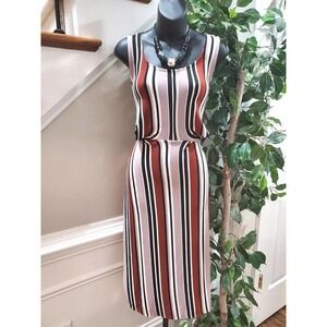 Torrid Women Multicolor Rayon Round Neck Sleeveless Knee Length Dress Small